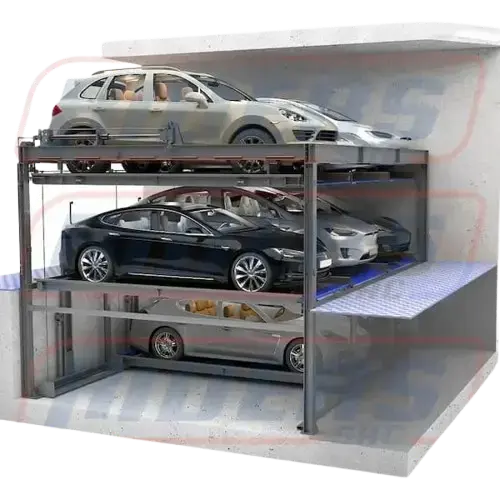 Sistema de parqueo bidireccional, apliendo el espacio del estacionamiento para que ingresen más vehiculos