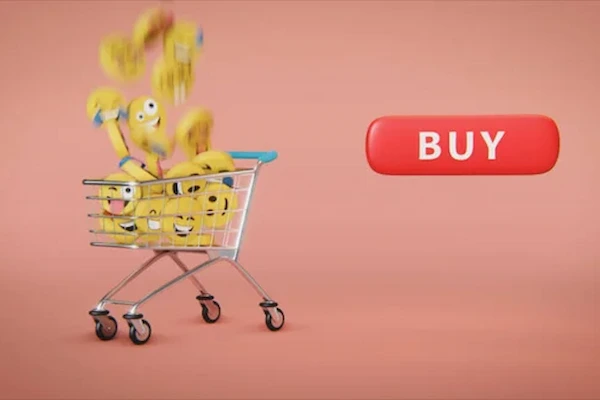 carrito de compras web con un botón de comprar al lado, es un ejemplo real de retargeting