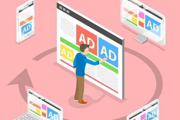 usuario clickeando un anuncio, uno de los objetivos del retargeting