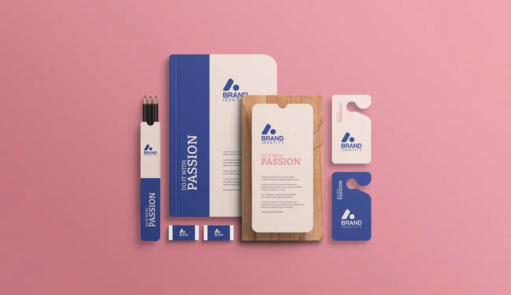 Mockups para una marca que esta definiendo su branding