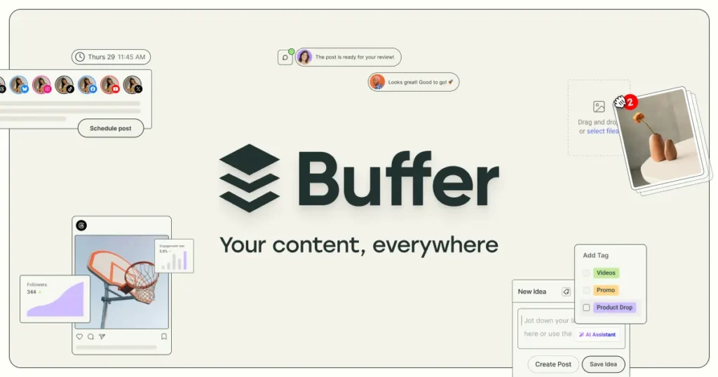 Buffer programa redes sociales fácilmente