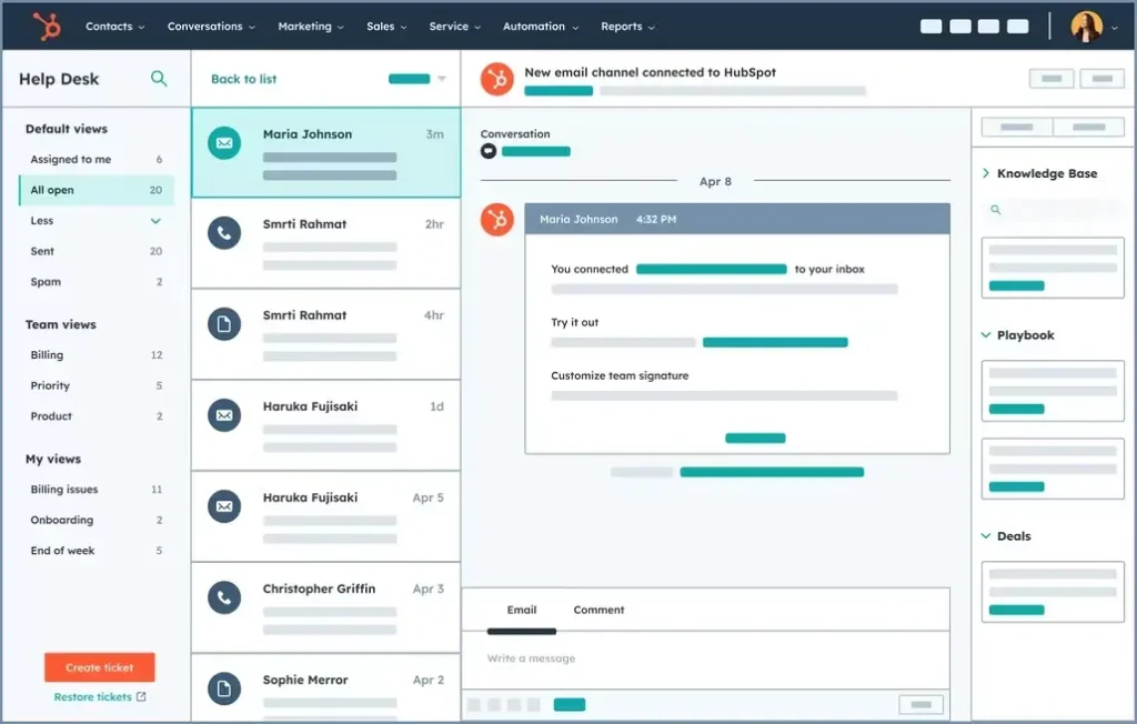 HubSpot CRM organiza tus ventas