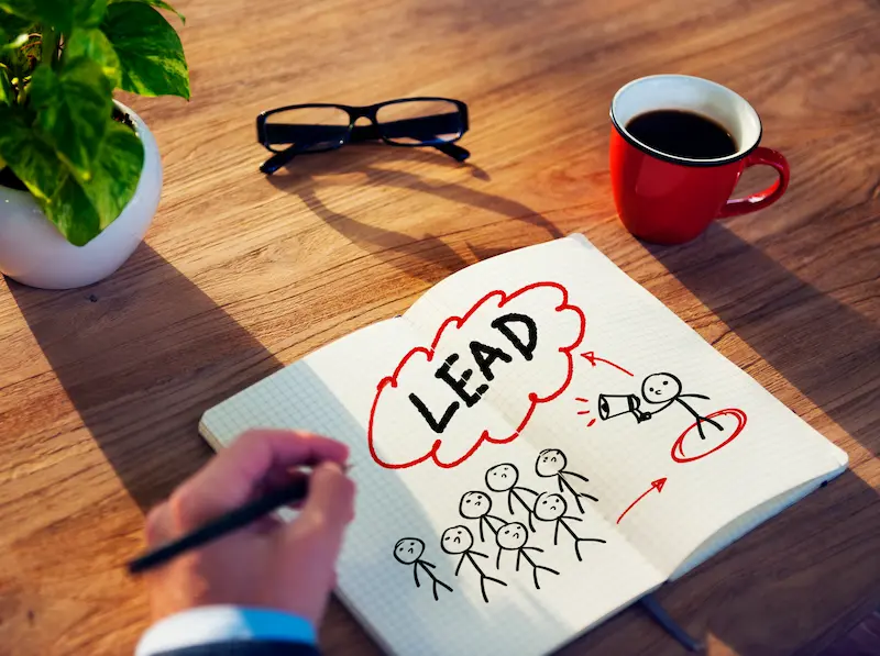 una pagina de libro de lead