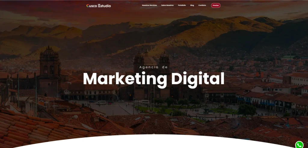 Cusco Estudio, agencia incluida entre las mejores agencias de marketing turístico en Cusco especializada en posicionamiento web y diseño enfocado en turismo