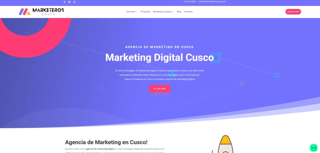 Estrategias digitales de Marketeros Cusco para turismo, agencia incluida entre las mejores agencias de marketing turístico en Cusco
