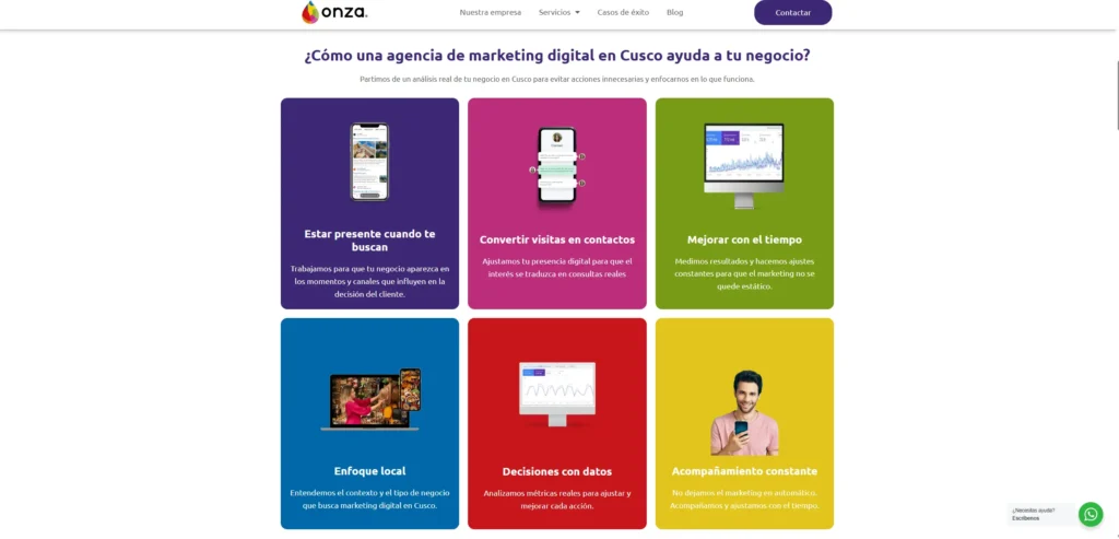 ONZA Marketing, agencia incluida entre las mejores agencias de marketing turístico en Cusco con enfoque estratégico e integral para negocios turísticos
