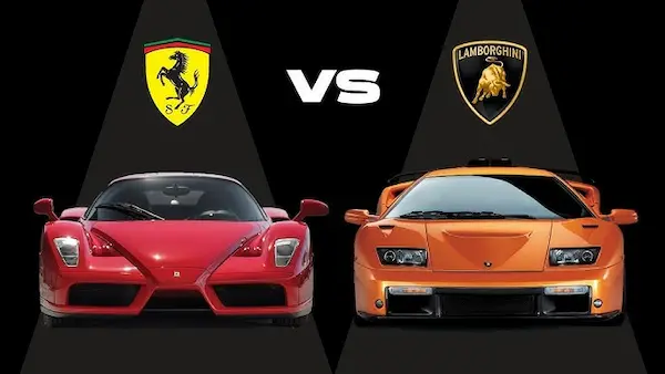 Ferrari vs Lamborghini comparación autos deportivos lujo Italia