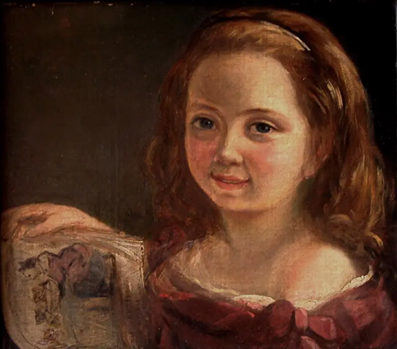 Retrato pictórico de Ada Byron durante su infancia
