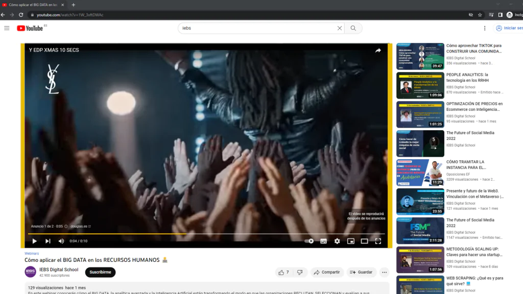 publicidad en video